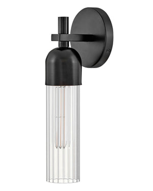 Margo 5" One Light Medium Sconce, Black