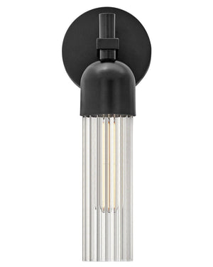 Margo 5" One Light Medium Sconce, Black