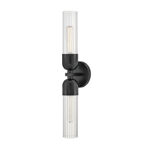 Margo 5" Two Lights Large Sconce, Black