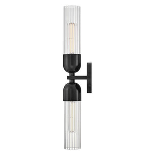 Margo 5" Two Lights Large Sconce, Black