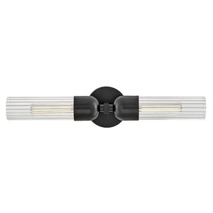 Margo 5" Two Lights Large Sconce, Black