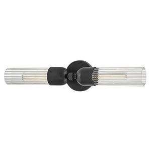 Margo 5" Two Lights Large Sconce, Black