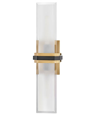 Braid 5" Two Lights Large Sconce, Heritage Brass