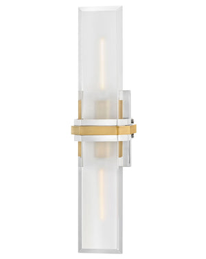 Braid 5" Two Lights Large Sconce, Polished Nickel
