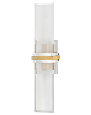 Braid 5" Two Lights Large Sconce, Polished Nickel