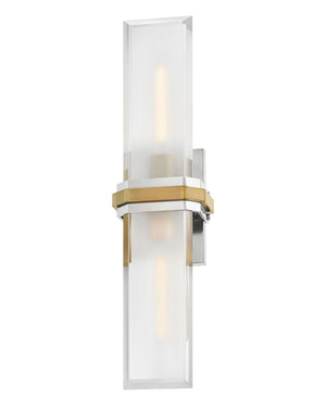 Braid 5" Two Lights Large Sconce, Polished Nickel