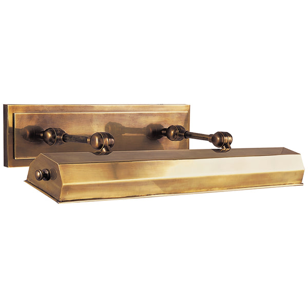 Dorchester 24" Two Light Picture Light, Antique-Burnished Brass