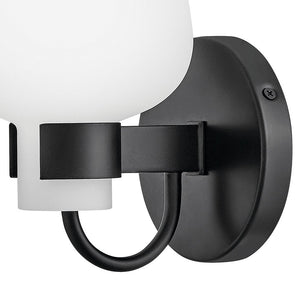 Rumba 5" One Light Small Sconce, Black
