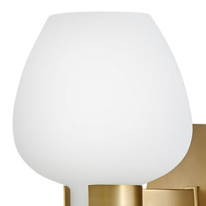 Rumba 5" One Light Small Sconce, Heritage Brass