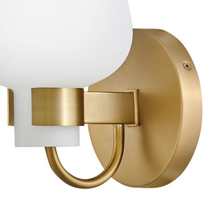 Rumba 5" One Light Small Sconce, Heritage Brass