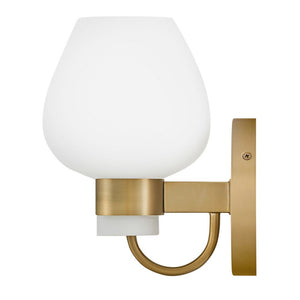 Rumba 5" One Light Small Sconce, Heritage Brass