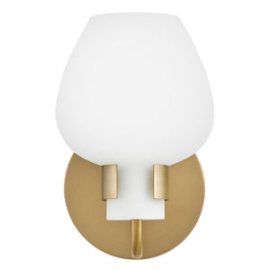 Rumba 5" One Light Small Sconce, Heritage Brass