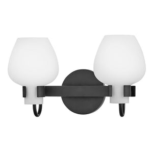 Rumba 15" Two Lights Small Vanity, Black