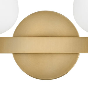 Rumba 15" Two Lights Small Vanity, Heritage Brass