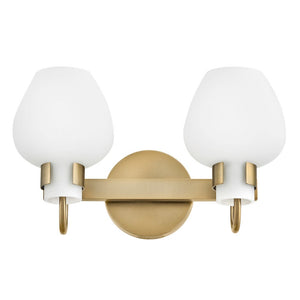 Rumba 15" Two Lights Small Vanity, Heritage Brass