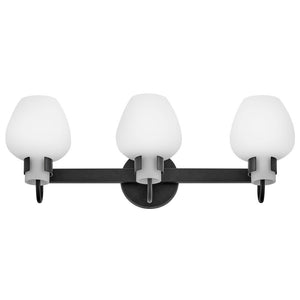 Rumba 24" Three Lights Medium Vanity, Black
