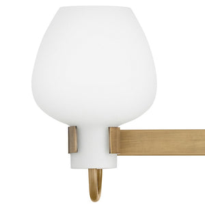 Rumba 24" Three Lights Medium Vanity, Heritage Brass