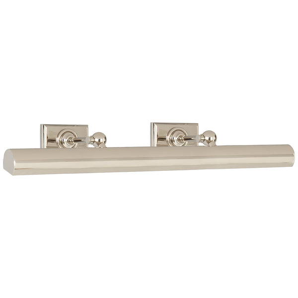 Cabinet Maker 24" Two Light Picture Light, Polished Nickel