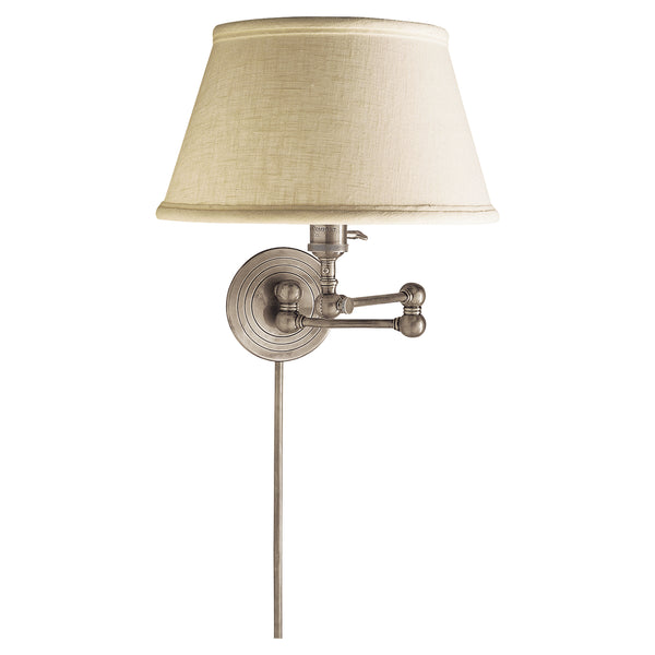 Boston 17" One Light Wall Sconce, Antique Nickel