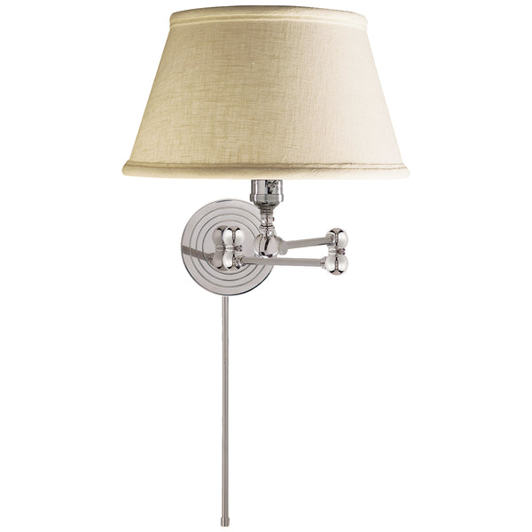 Boston 17" One Light Wall Sconce, Polished Nickel