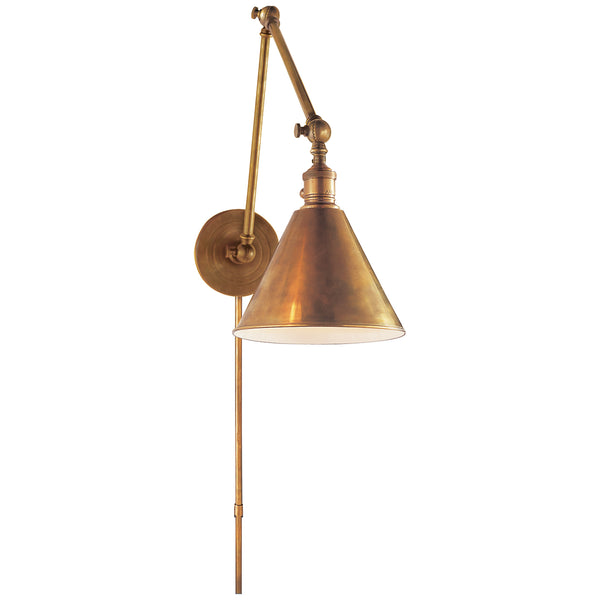 Boston 7.25" One Light Wall Sconce, Hand-Rubbed Antique Brass