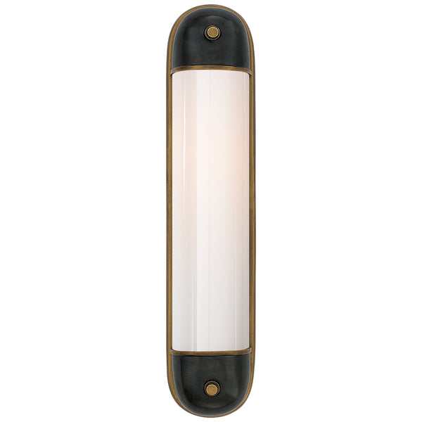 Selecta 4.75" Two Light Wall Sconce, Bronze with Antique Brass