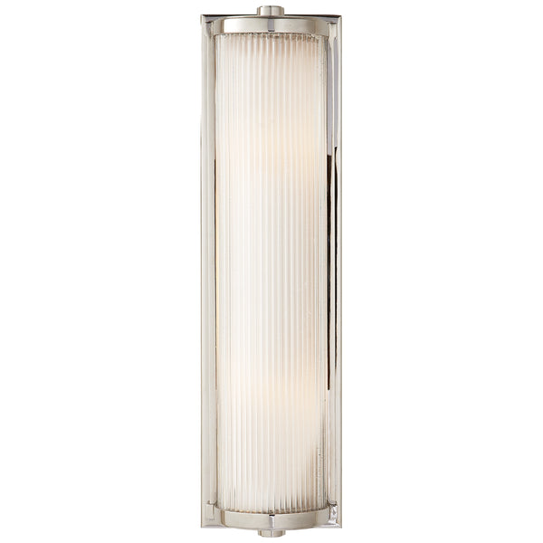 Dresser 5" Two Light Wall Sconce, Polished Nickel