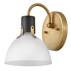 Gliss 6" One Light Small Vanity, Heritage Brass