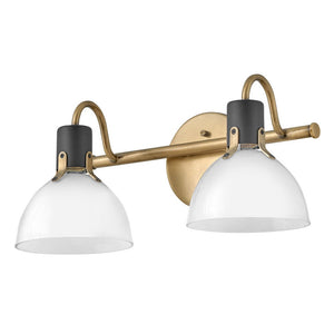 Gliss 18" Two Lights Small Vanity, Heritage Brass