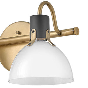Gliss 18" Two Lights Small Vanity, Heritage Brass