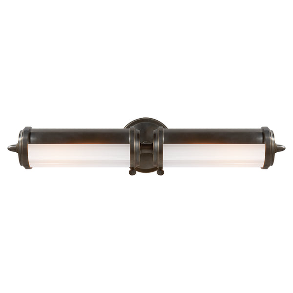 Merchant 3.75" Two Light Bath Sconce, Bronze