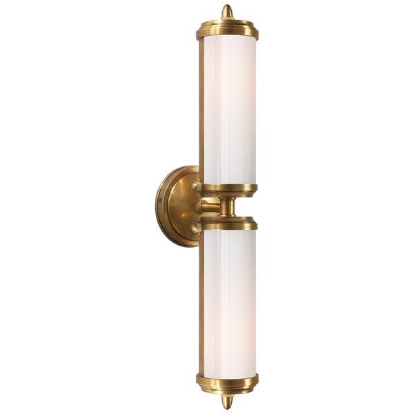 Merchant 3.75" Two Light Bath Sconce, Hand-Rubbed Antique Brass