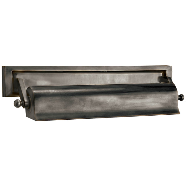 Library Picture Light 17.5" Two Light Picture Light, Bronze