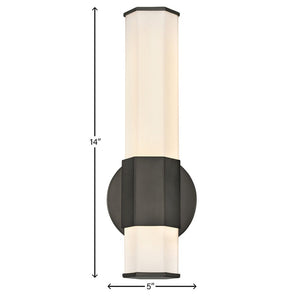 Chime 5" Medium LED Sconce, Black Oxide