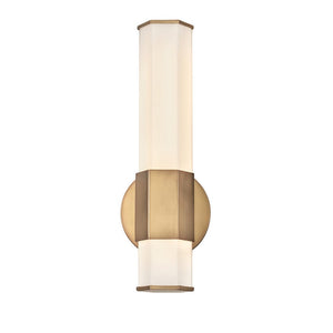 Chime 5" Medium LED Sconce, Heritage Brass