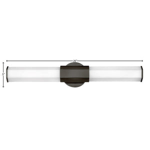 Chime 26" Large LED Vanity, Black Oxide