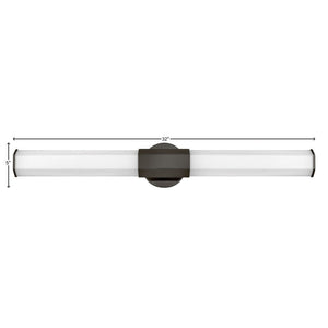 Chime 32" Large LED Vanity, Black Oxide