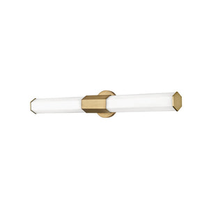 Chime 32" Large LED Vanity, Heritage Brass
