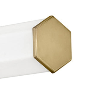 Chime 32" Large LED Vanity, Heritage Brass