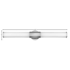 Chime 32" Large LED Vanity, Polished Nickel