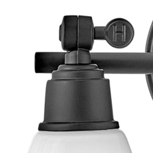 Relic 16" Two Lights Small Adjustable Vanity, Black