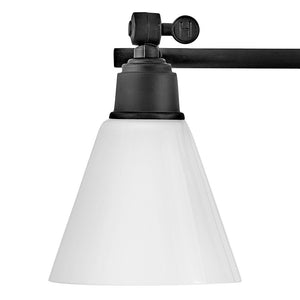 Relic 32" Four Lights Large Adjustable Vanity, Black