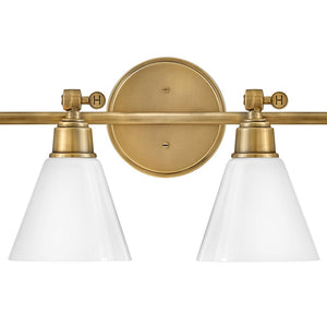 Relic 32" Four Lights Large Adjustable Vanity, Heritage Brass