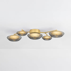Rynora 21" Five Lights Wall Sconce, Vintage Polished Brass