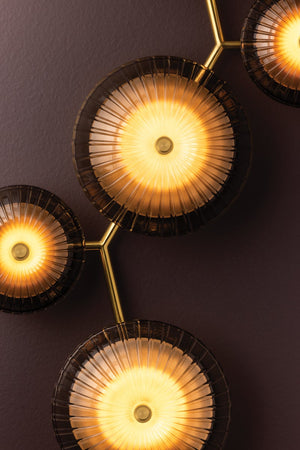Rynora 21" Five Lights Wall Sconce, Vintage Polished Brass