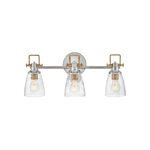 Solstice 24" Three Lights Medium Vanity, Polished Nickel