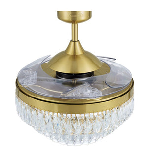 Vyre 48" Six Light Airelume Fan, Gold