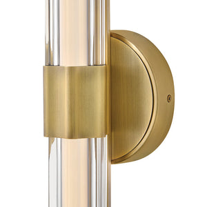 Maelstrom 5" Medium LED Sconce, Lacquered Brass