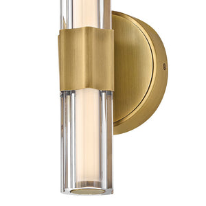 Maelstrom 5" Medium LED Sconce, Lacquered Brass
