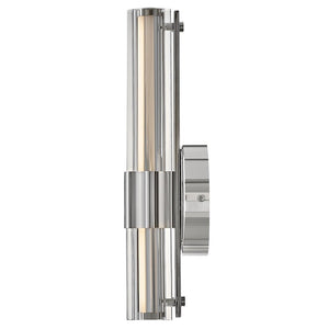 Maelstrom 5" Medium LED Sconce, Polished Nickel